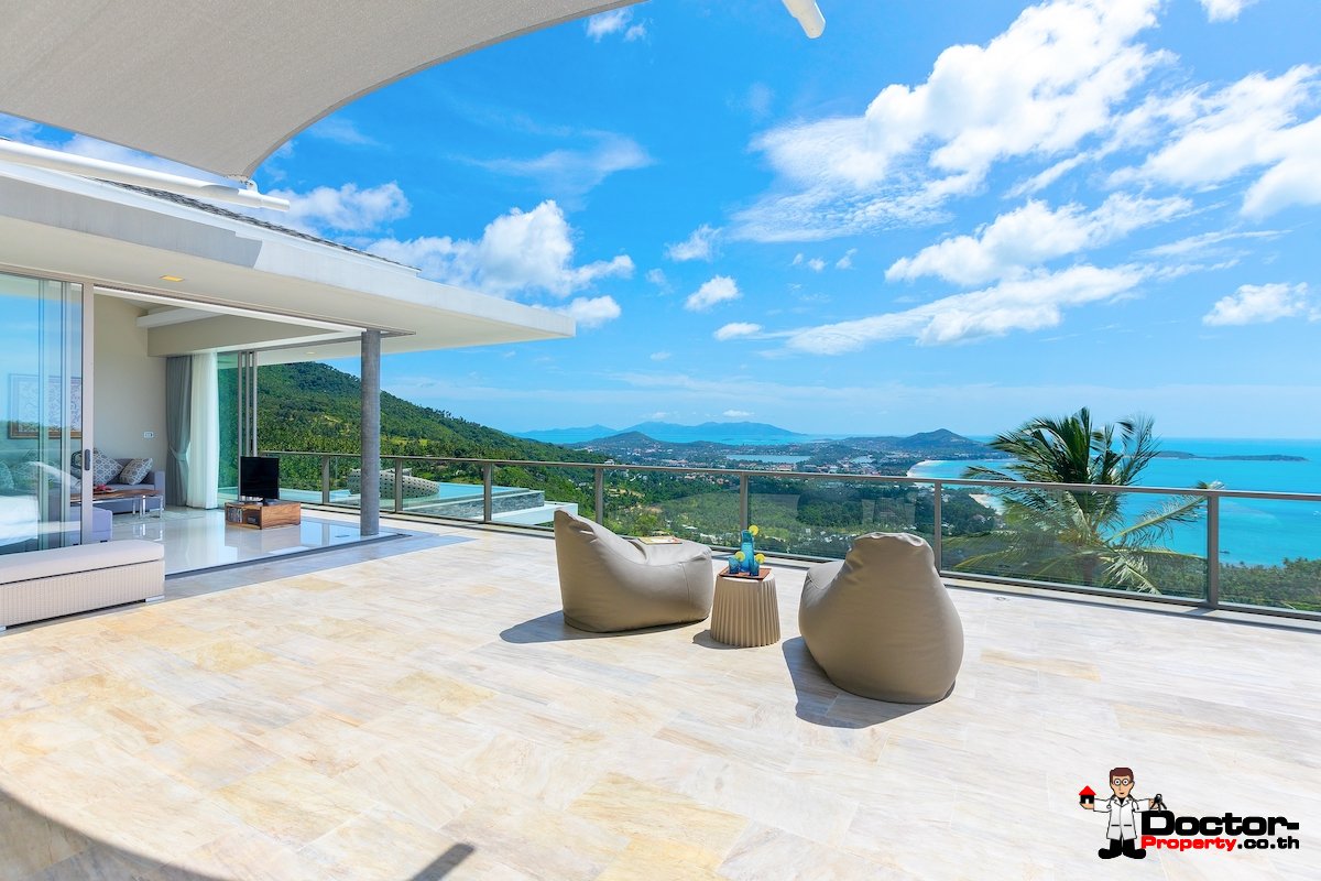 Magnificent Modern Villa with Panoramic Views - Chaweng Noi, Koh Samui - For Sale